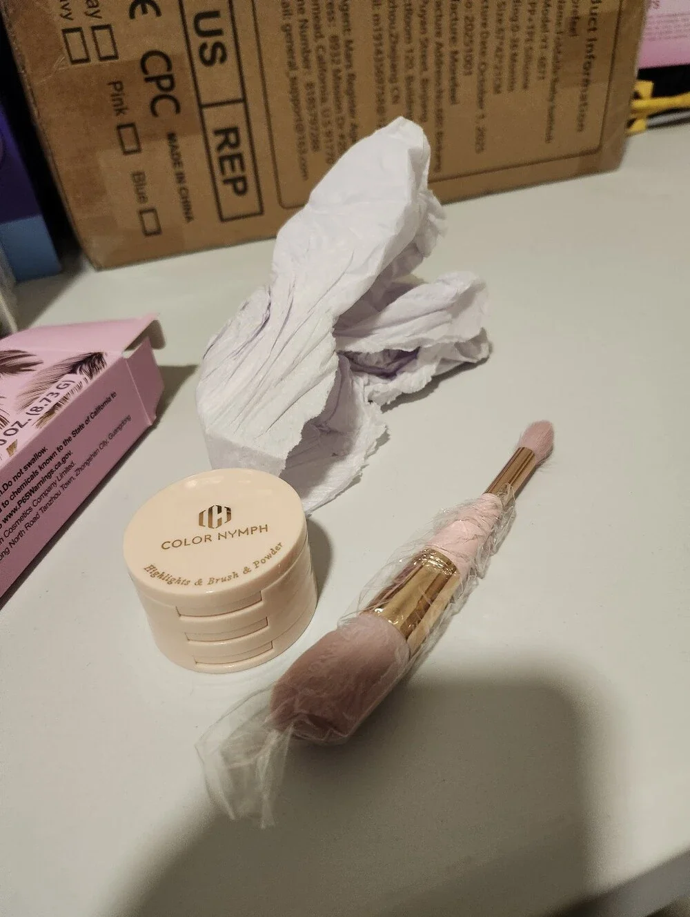 Color Nymph 9 Colors Eye Shadow Makeup Palette丨Blush Highlighter Bronzer...